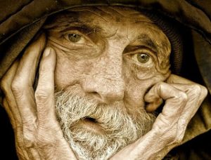 old man sad