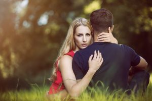 romantic love hug