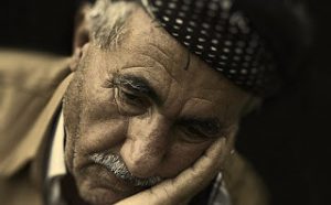 sad old man