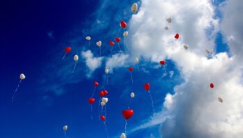 balloons in the air